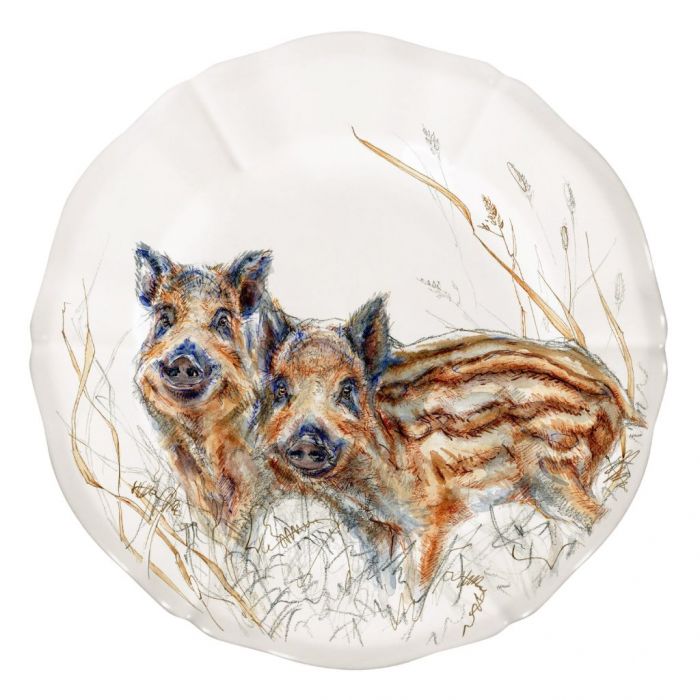 Тарелка для канапе детеныши диких животных в ассортименте набор 4 ШТ.., SOLOGNE, Д 16,3 см,, GIEN