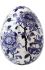 ЯЙЦО, GIEN, PIVOINES BLEUES, H 24,8 cm