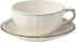 Чашка с блюдцем  300 мл., Д18 см., FILET TAUPE, GIEN, 1692PTDE26