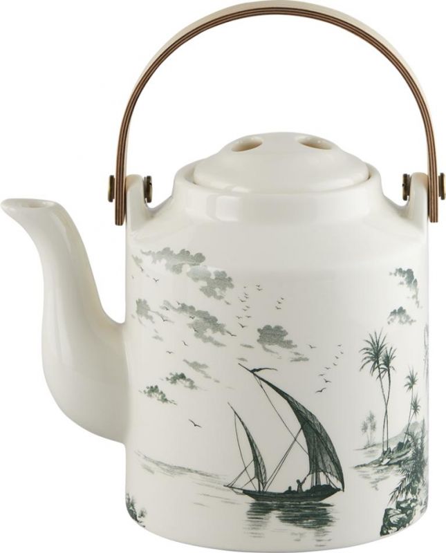 Чайник Восточный пейзаж , LES DEPAREILLEES VERT, 900 мл,, GIEN