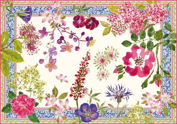 Салфетки подстановочные набор 4 ШТ.., MILLEFLEURS, 38 X 54 см GIEN
