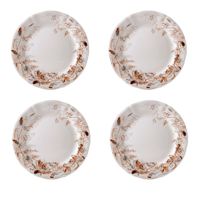 Набор тарелок десертных Травы 4 ШТ.., SOLOGNE, Д 23,2 см,, GIEN